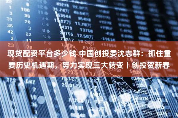 现货配资平台多少钱 中国创投委沈志群：抓住重要历史机遇期，努力实现三大转变丨创投贺新春
