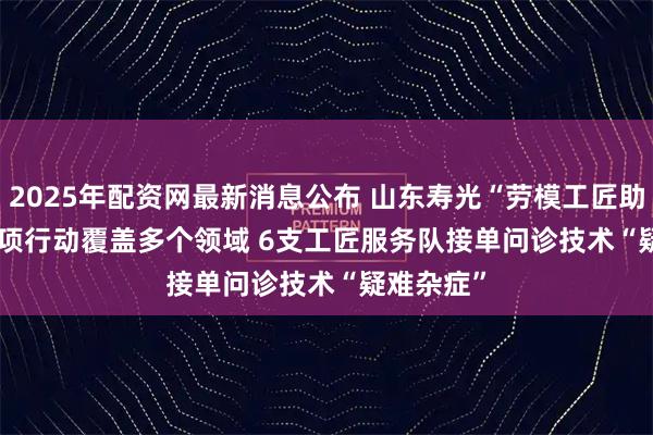 2025年配资网最新消息公布 山东寿光“劳模工匠助企行”专项行动覆盖多个领域 6支工匠服务队接单问诊技术“疑难杂症”